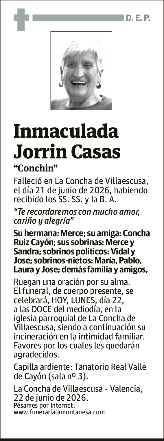 Inmaculada Jorrin Casas