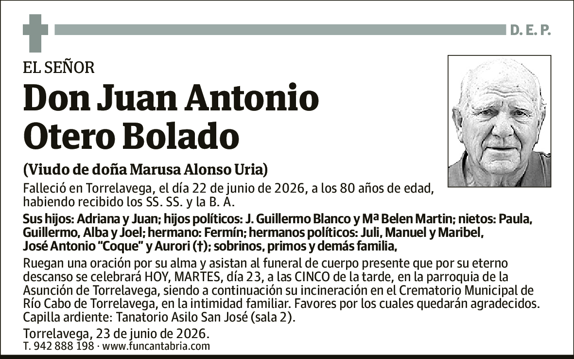 Juan Antonio Otero Bolado