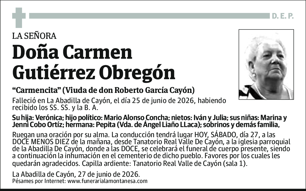 Carmen Gutiérrez Obregón