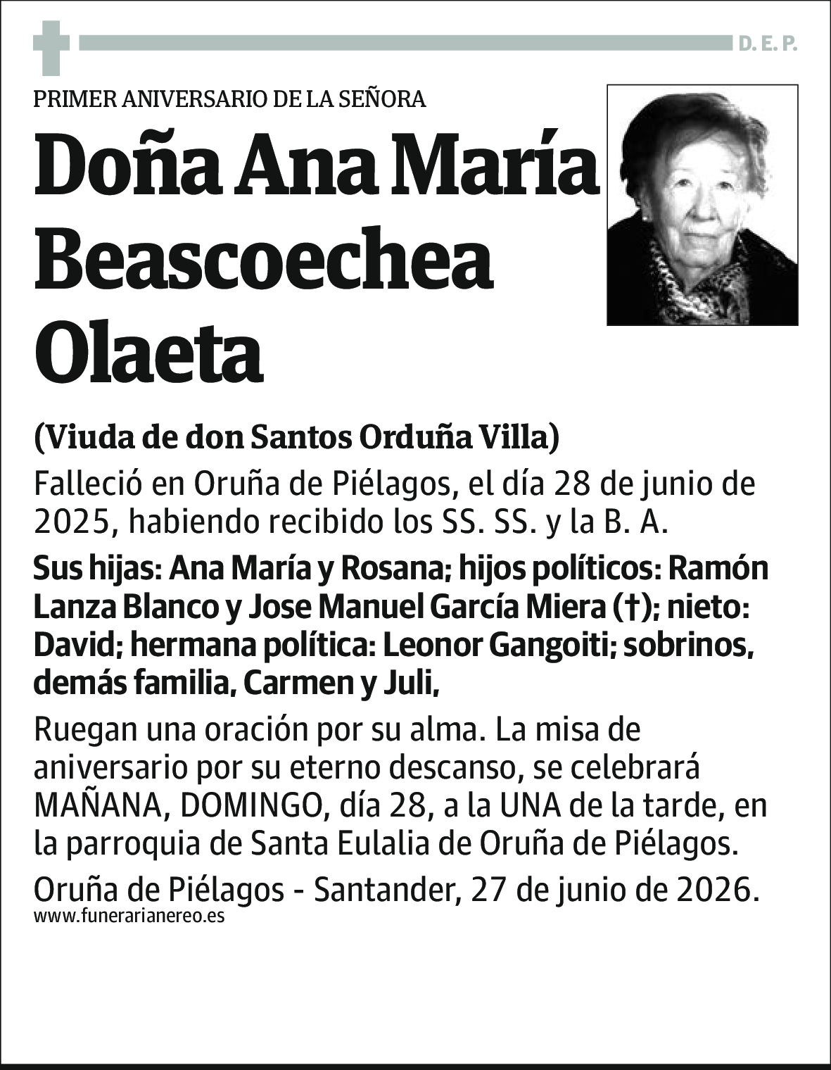 Ana María Beascoechea Olaeta