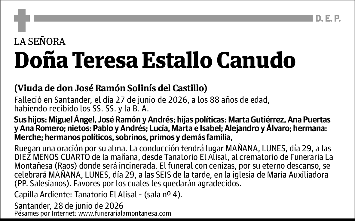 Teresa Estallo Canudo