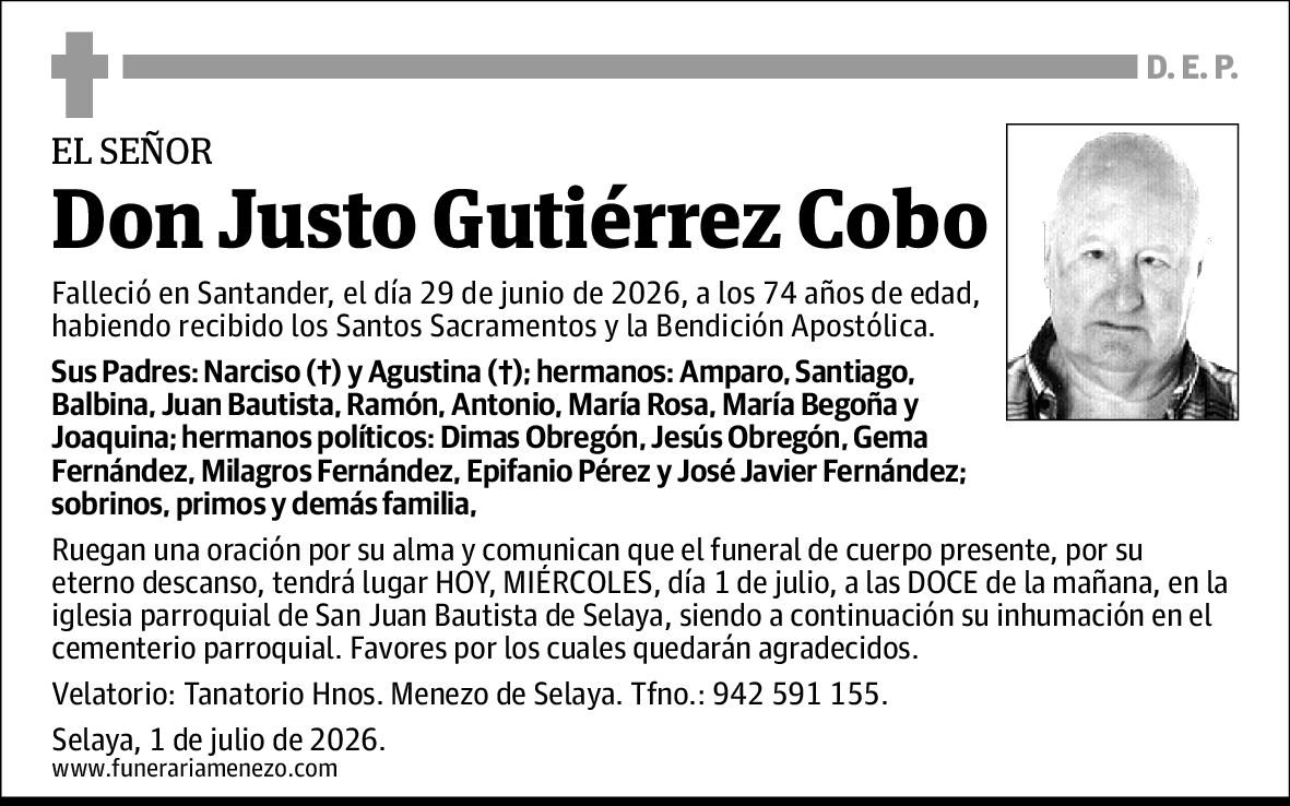 Justo Gutiérrez Cobo