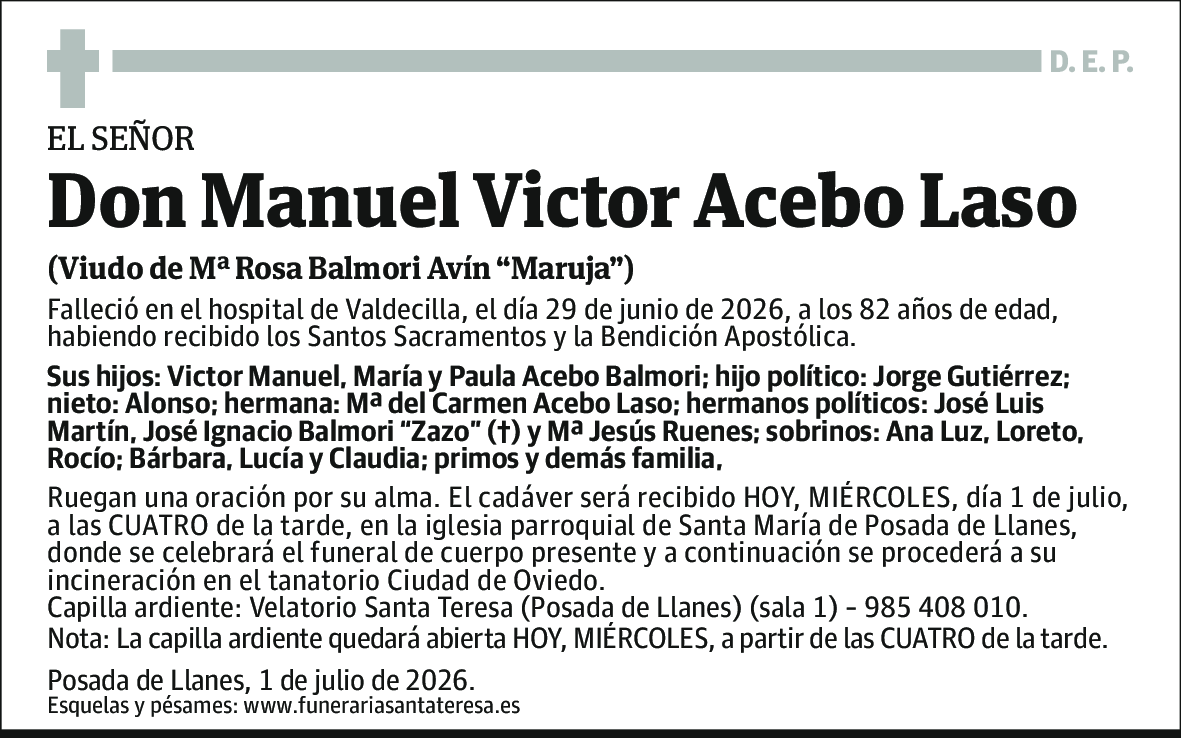 Manuel Victor Acebo Laso