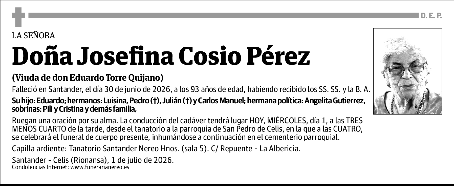 Josefina Cosio Pérez