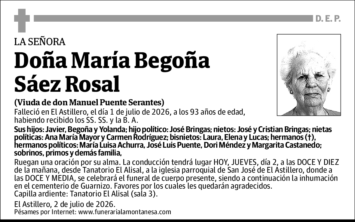 Maria Begoña Saez Rosal