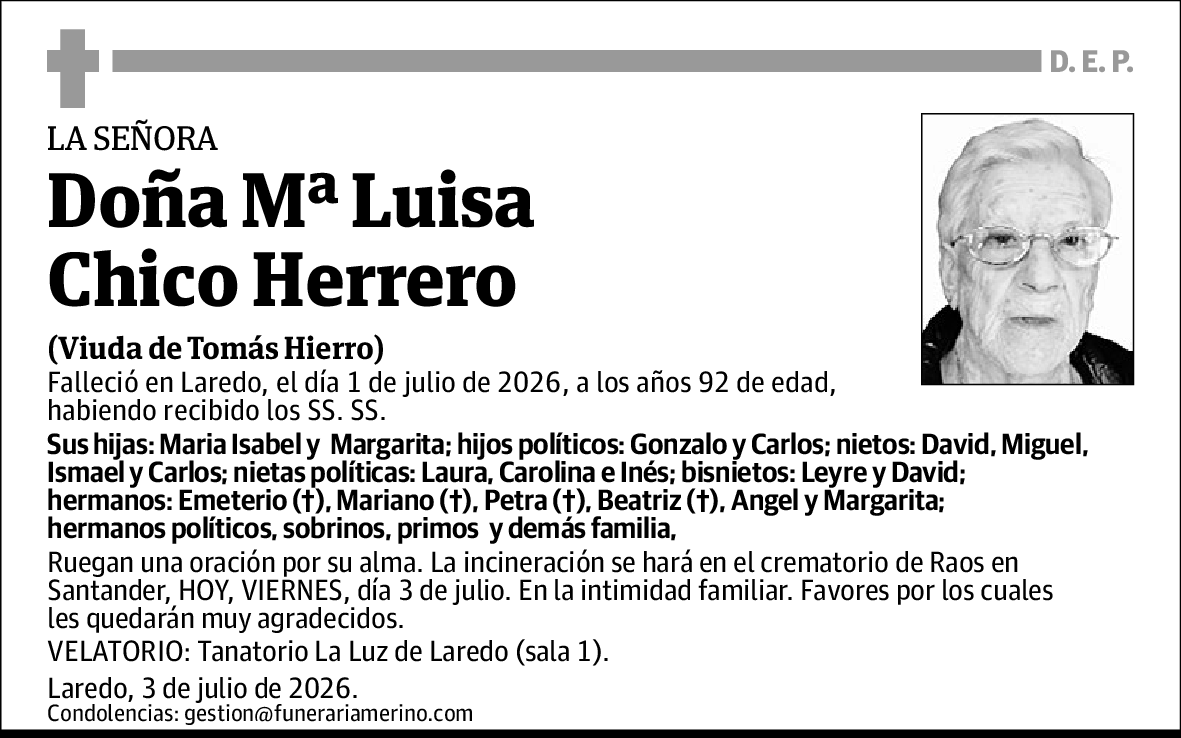 Mª Luisa Chico Herrero