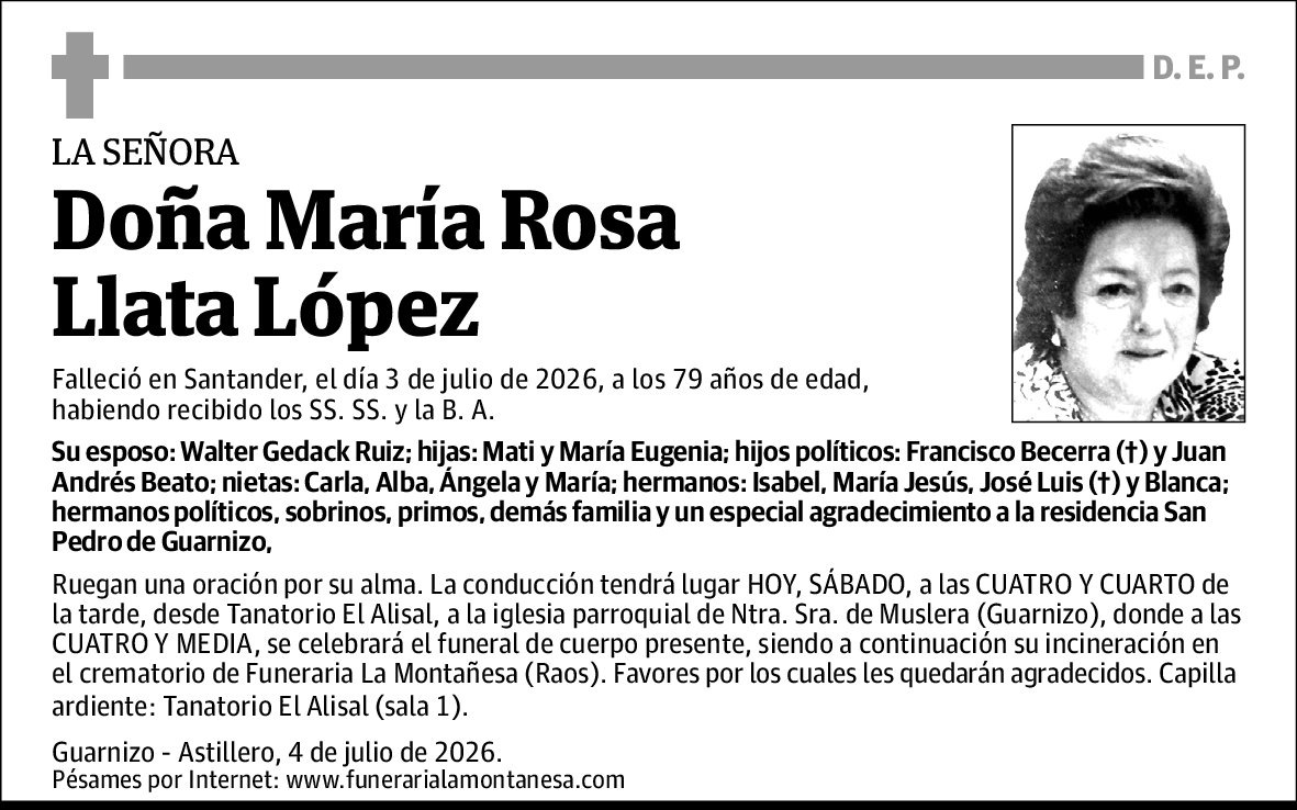 María Rosa Llata López