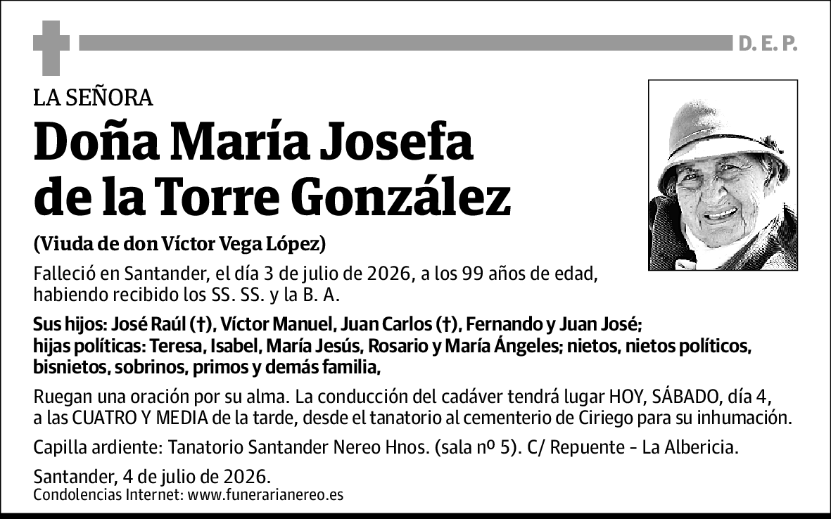 Maria Josefa de la Torre Gonzalez