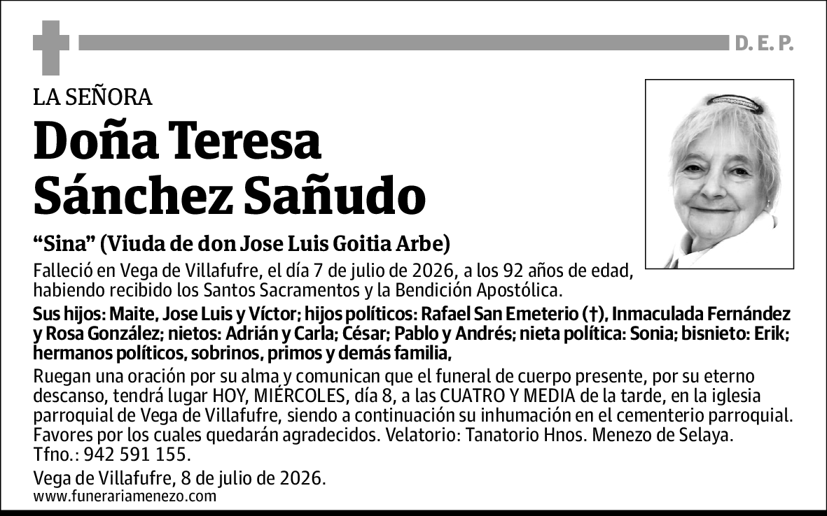 Teresa Sánchez Sañudo