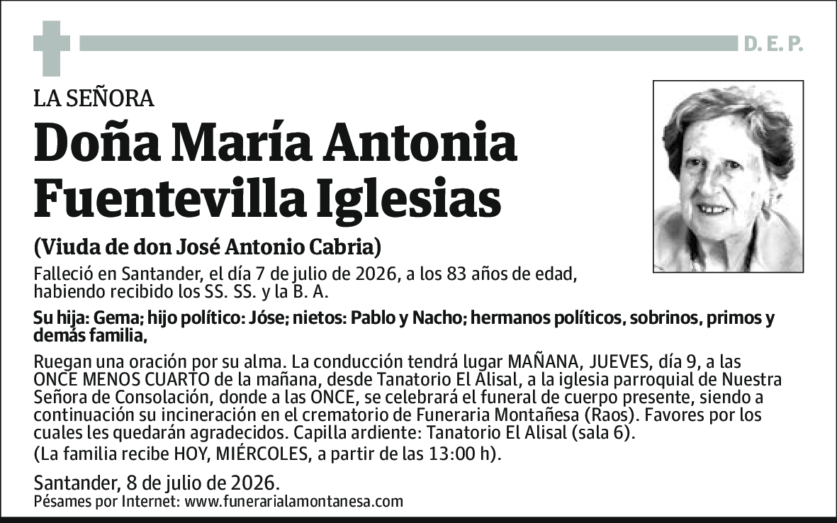 María Antonia Fuentevilla Iglesias