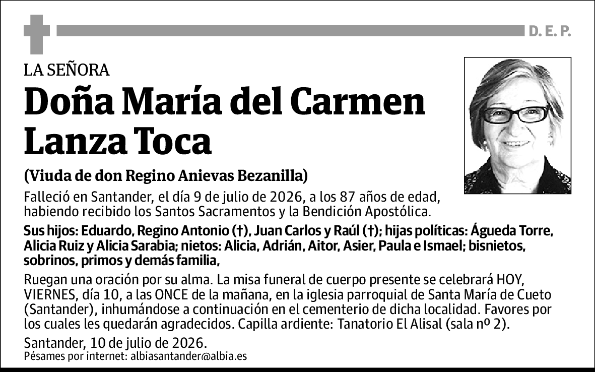 María del Carmen Lanza Toca