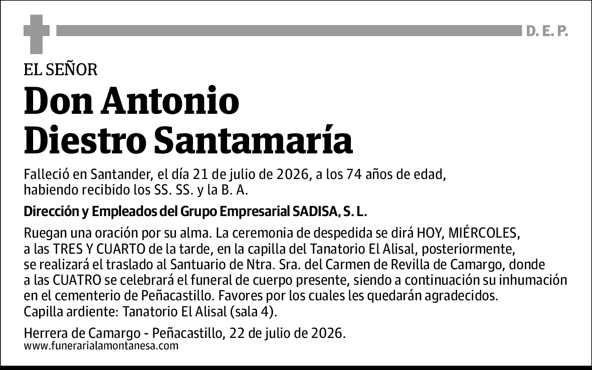 Antonio Diestro Santamaría