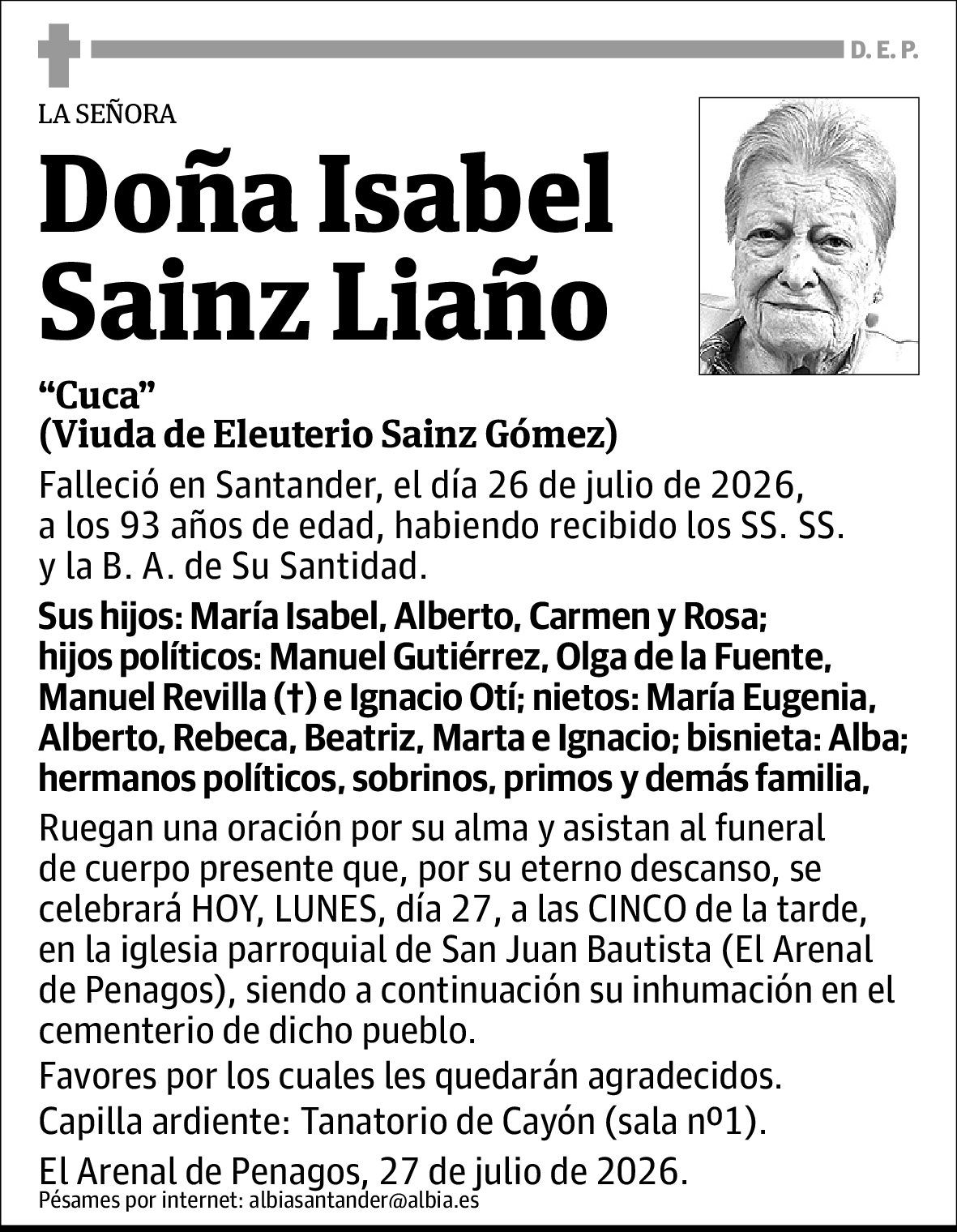Isabel Sainz Liaño
