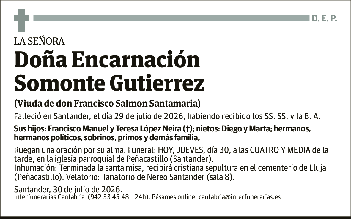 Encarnación Somonte Gutierrez