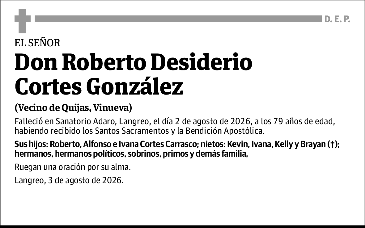 Roberto Desiderio Cortes González
