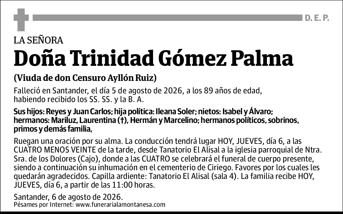 Trinidad Gómez Palma
