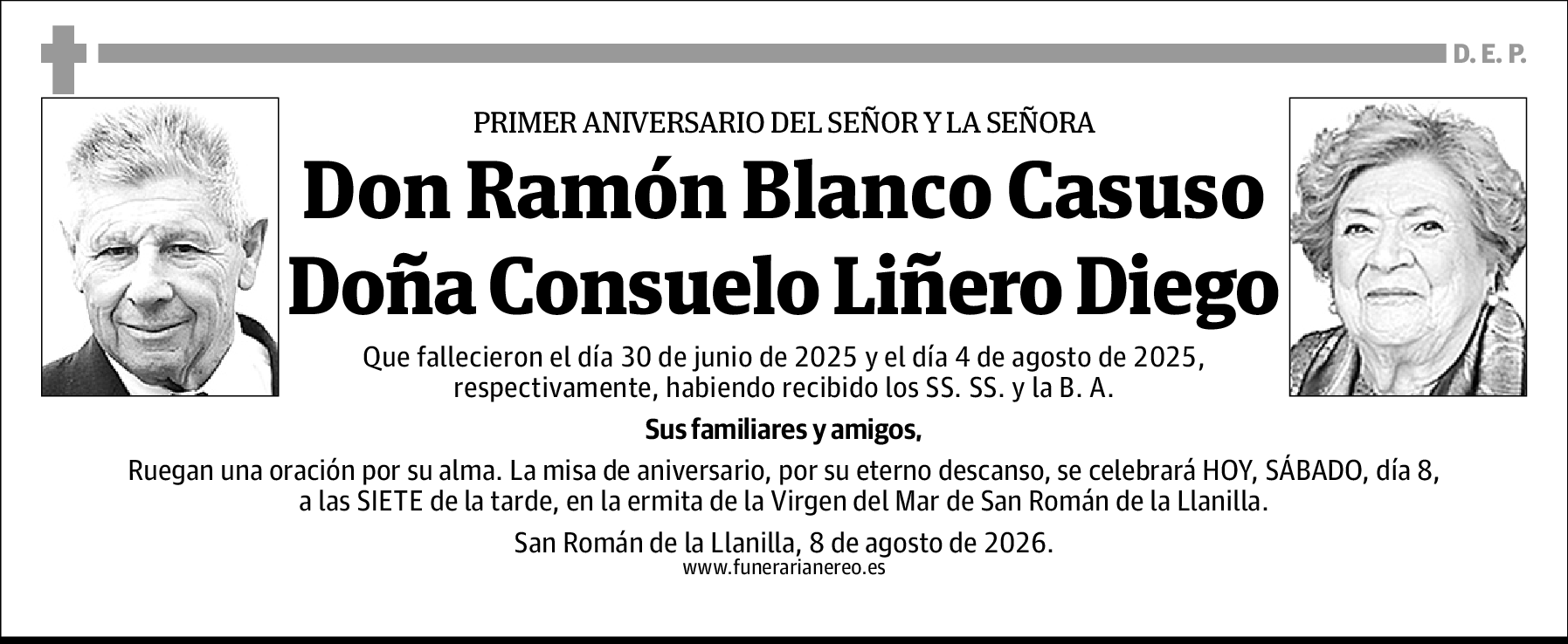 Ramón y Liñero Diego, Consuelo Blanco Casuso