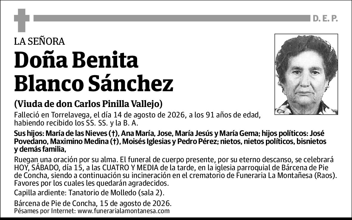 Benita Blanco Sánchez