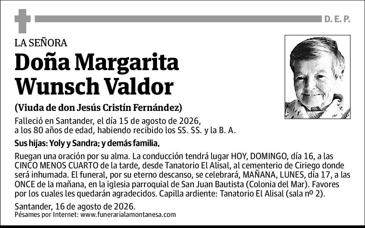 Margarita Wunsch Valdor