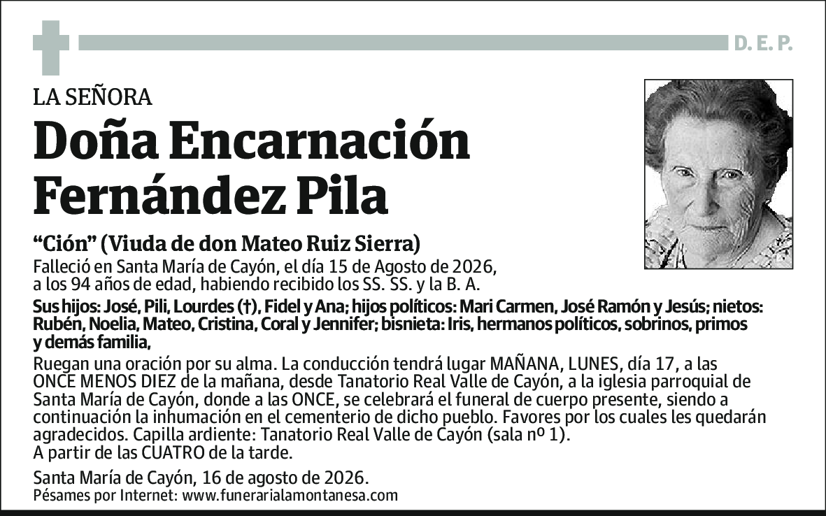 Encarnación Fernández Pila