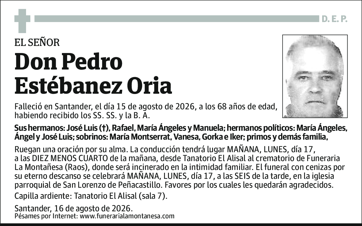 Pedro Estébanez Oria