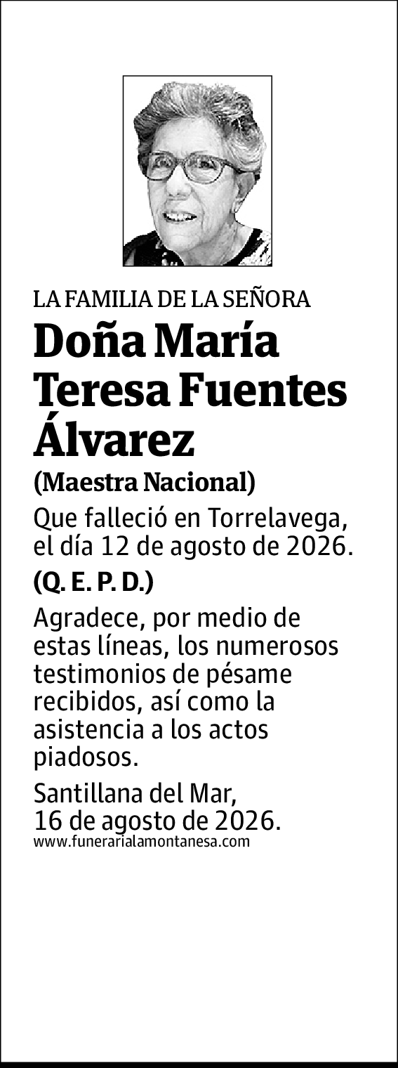 María Teresa Fuentes Álvarez