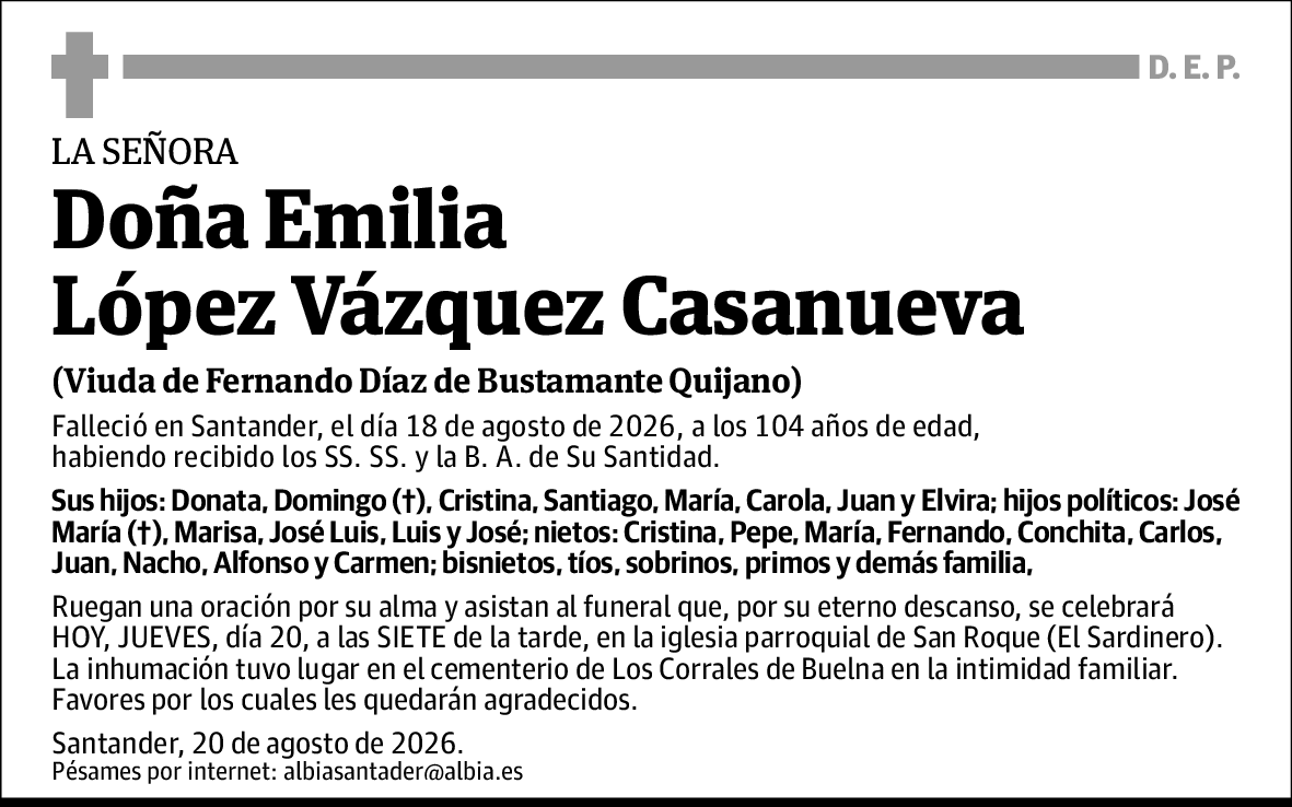 Emilia López Vázquez Casanueva