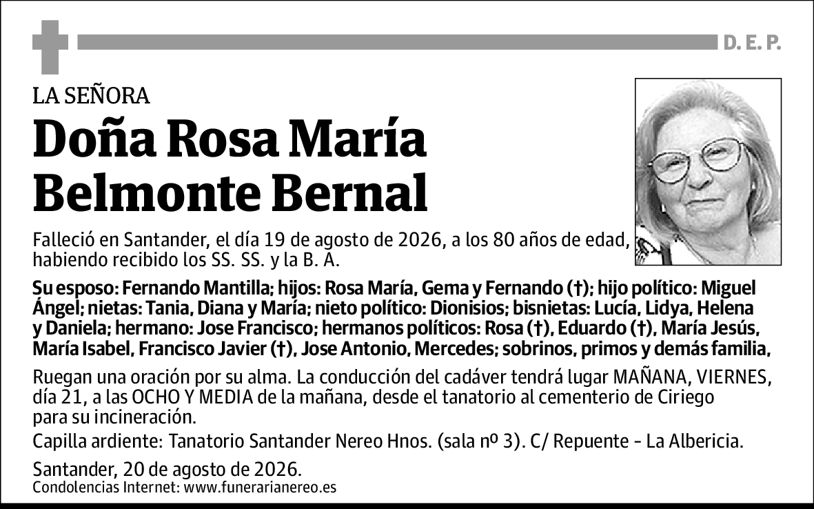 Rosa María Belmonte Bernal