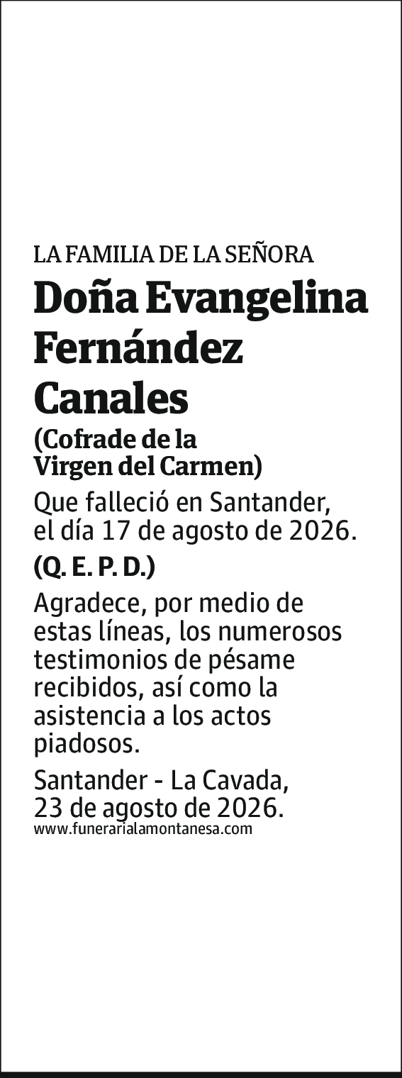 Evangelina Fernández Canales
