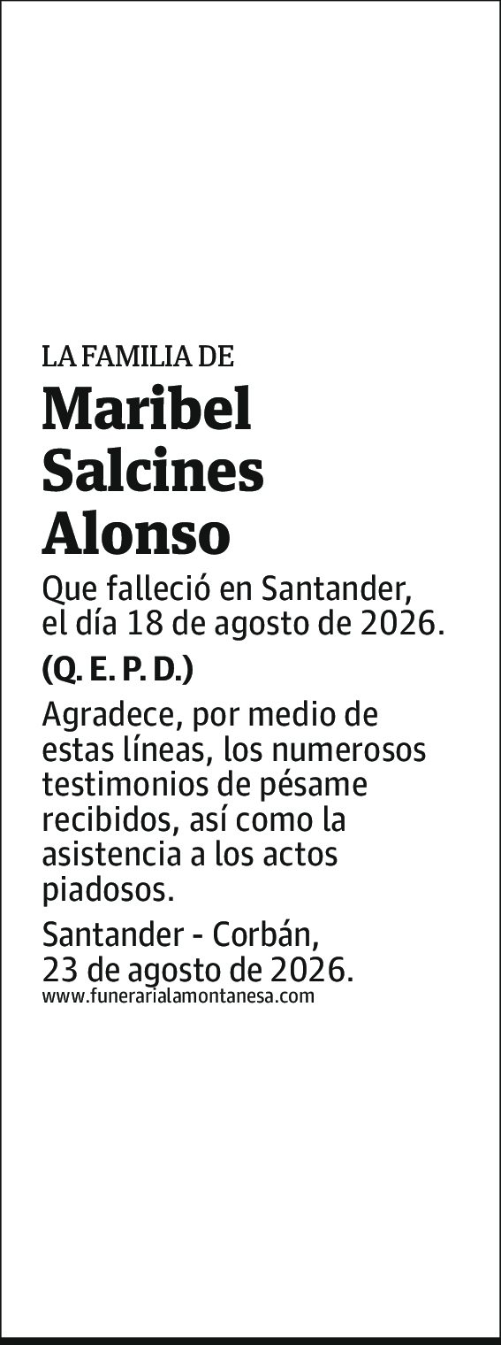 María Isabel Salcines Alonso