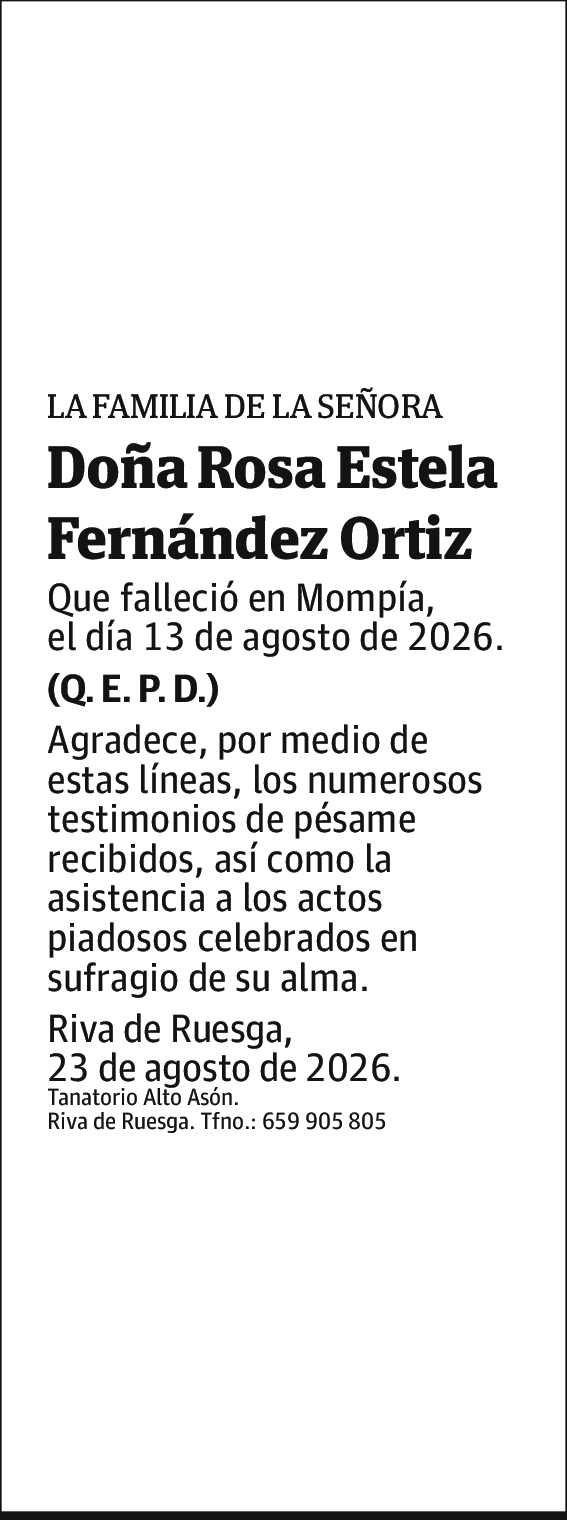 Rosa Estela Fernández Ortiz