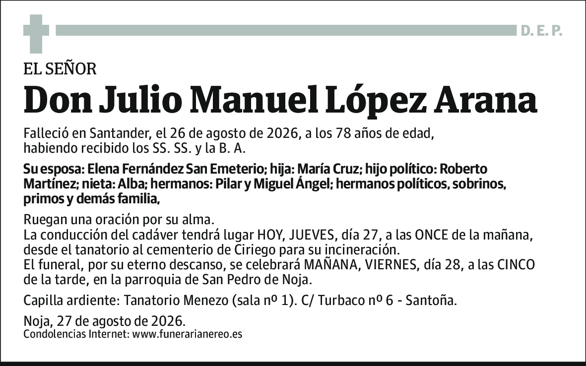 Julio Manuel López Arana