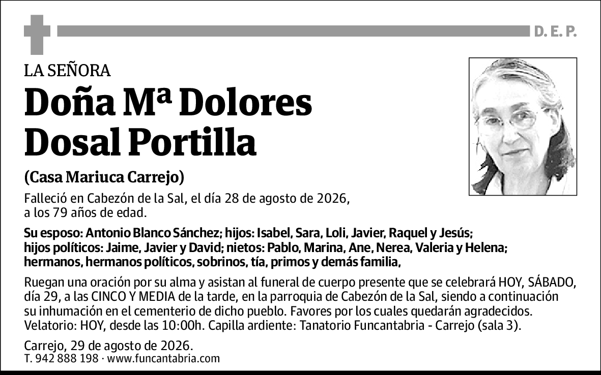 Mª Dolores Dosal Portilla