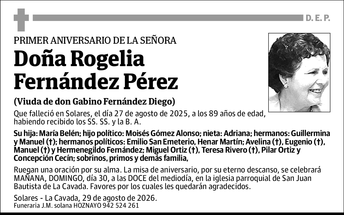 Rogelia Fernández Pérez
