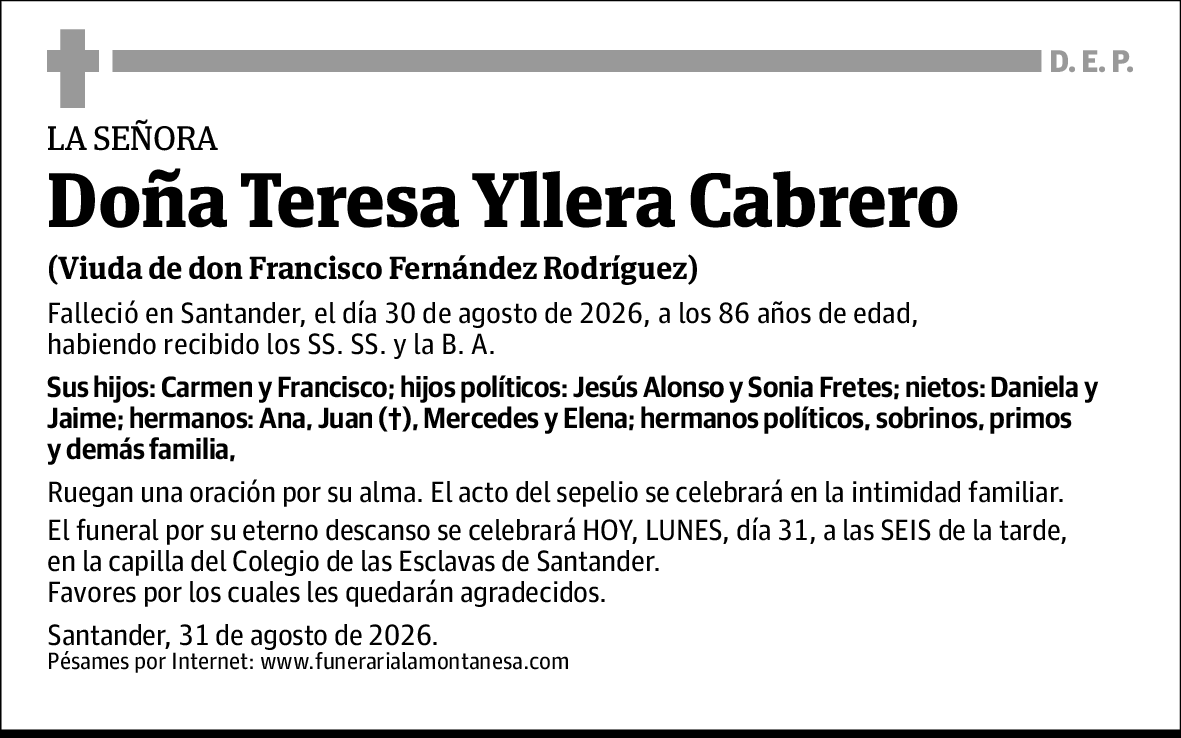 Teresa Yllera Cabrero