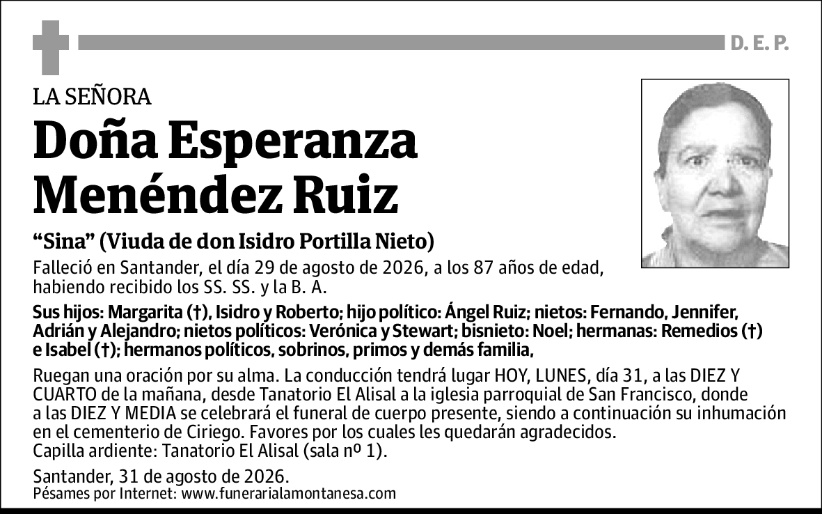 Esperanza Menéndez Ruiz