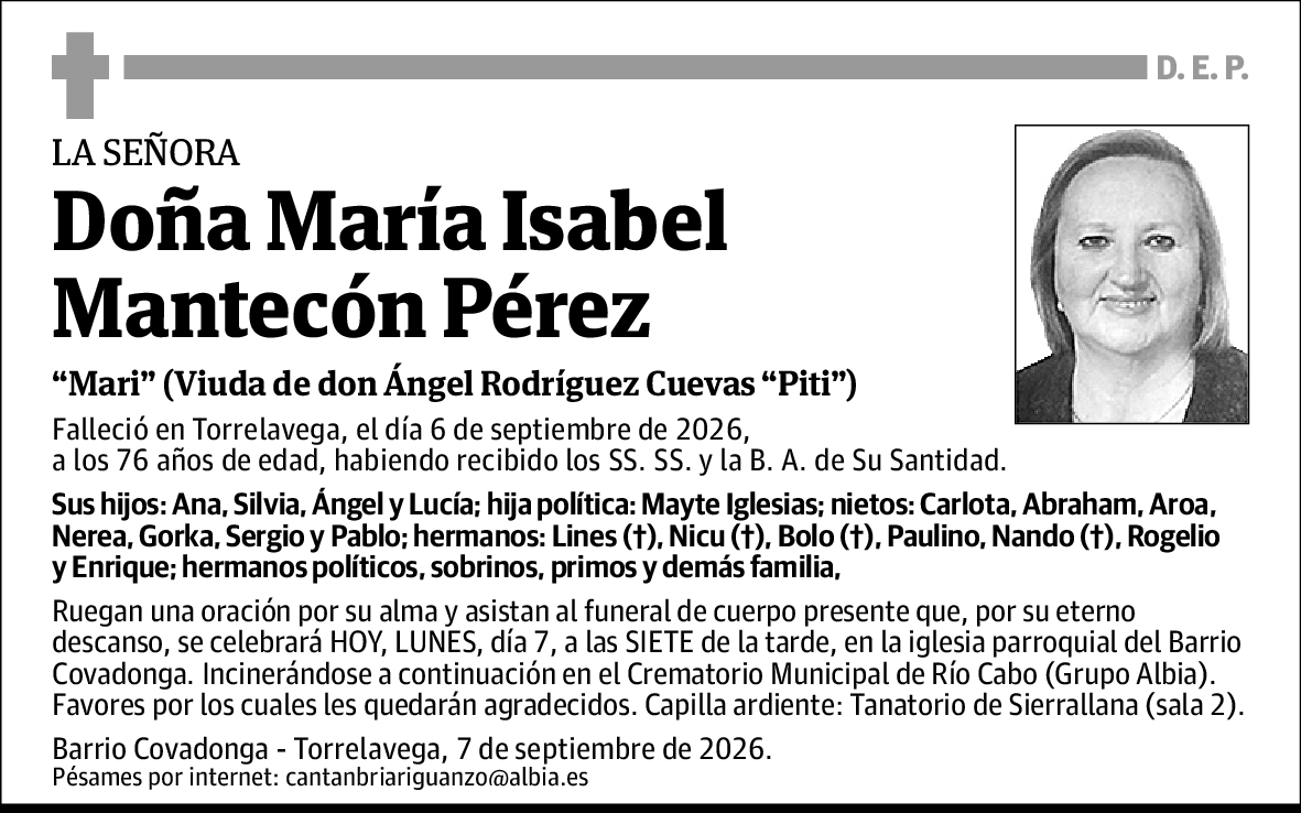 María Isabel Mantecón Pérez