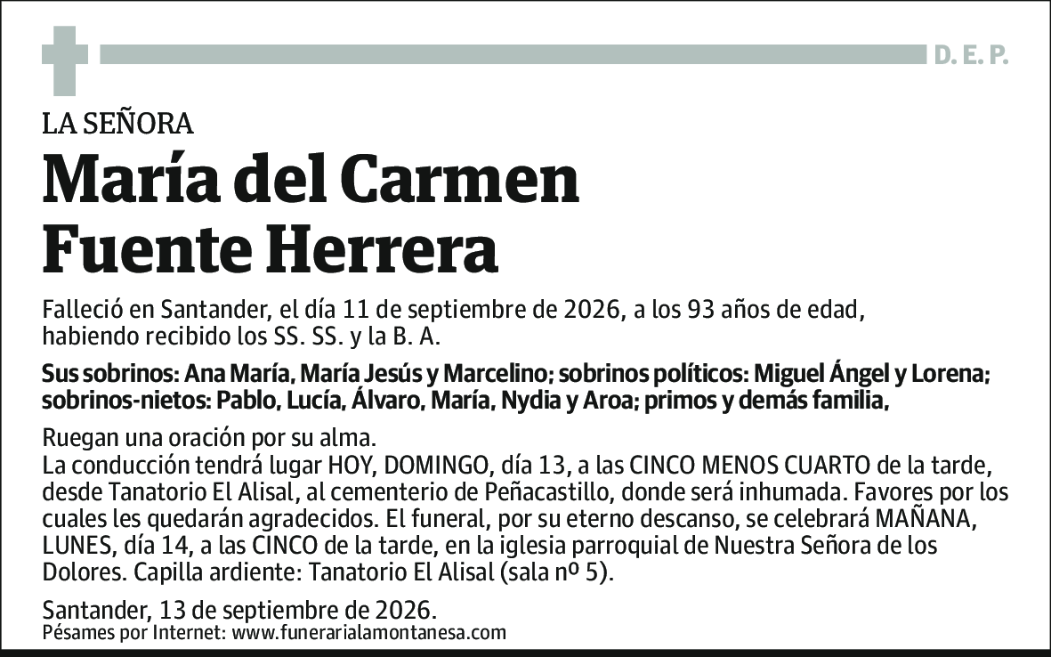 María del Carmen Fuente Herrera