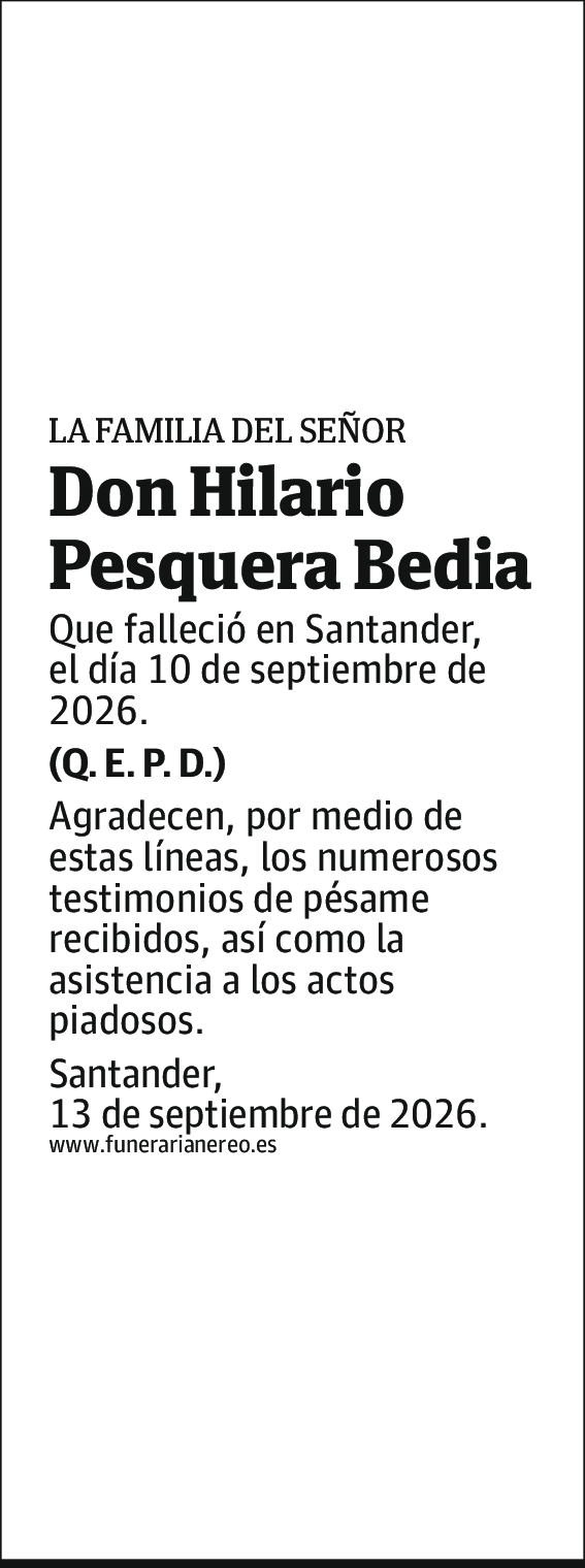 Hilario Pesquera Bedia