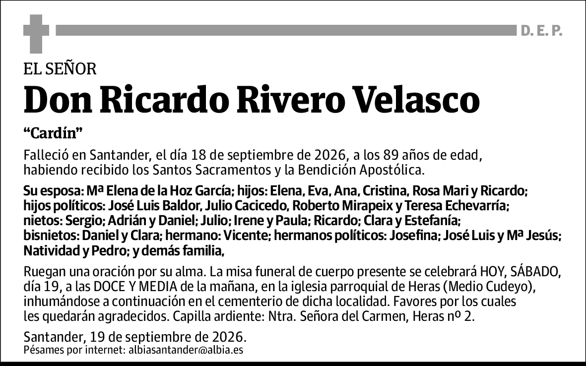 Ricardo Rivero Velasco