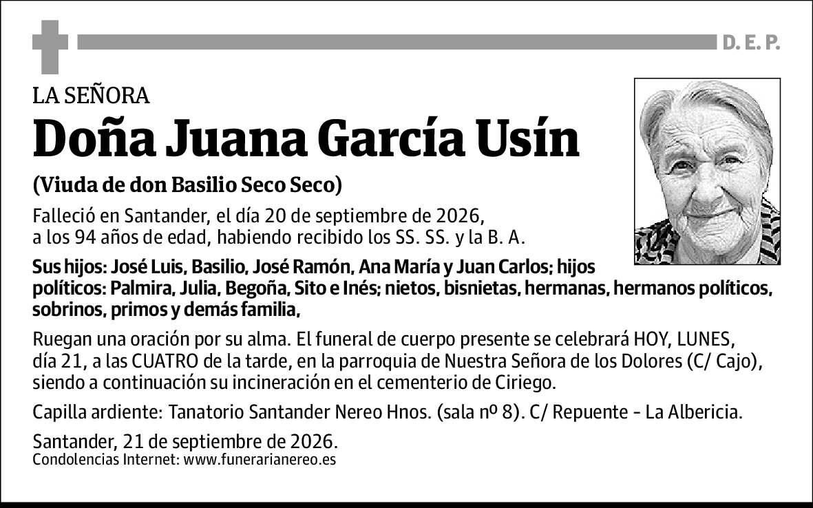 Juana García Usín