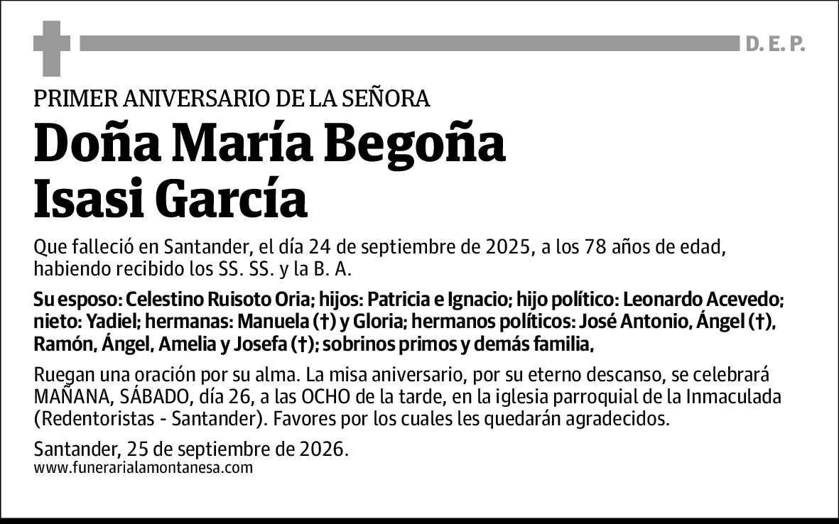 María Begoña Isasi García