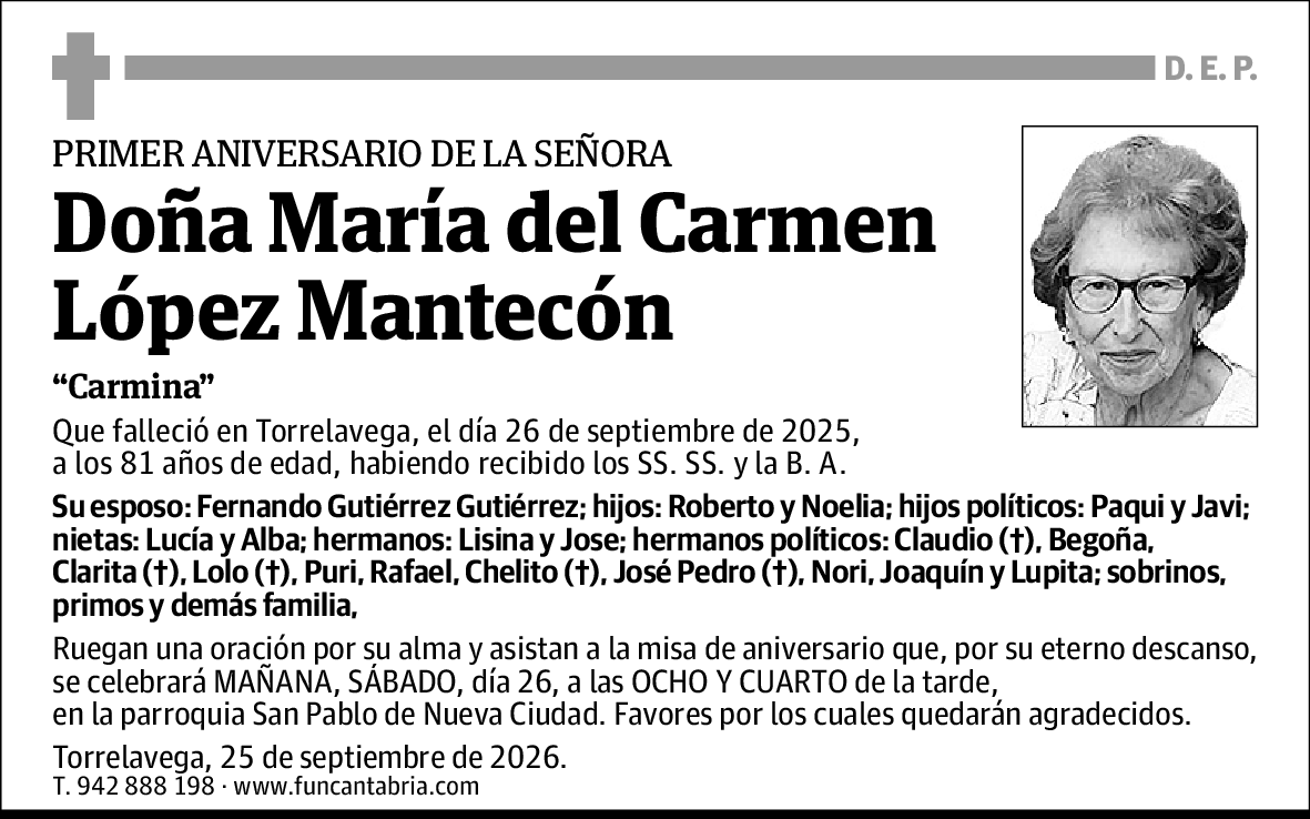 María del Carmen López Mantecón