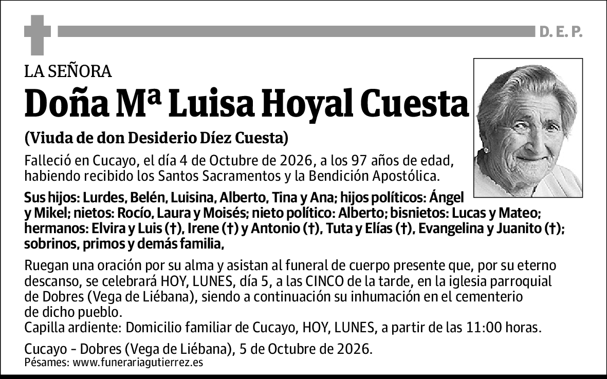 Maria Luisa Hoyal Cuesta