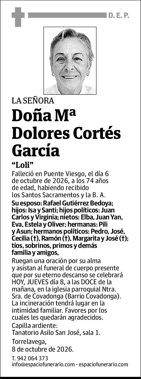 Mª Dolores Cortés García