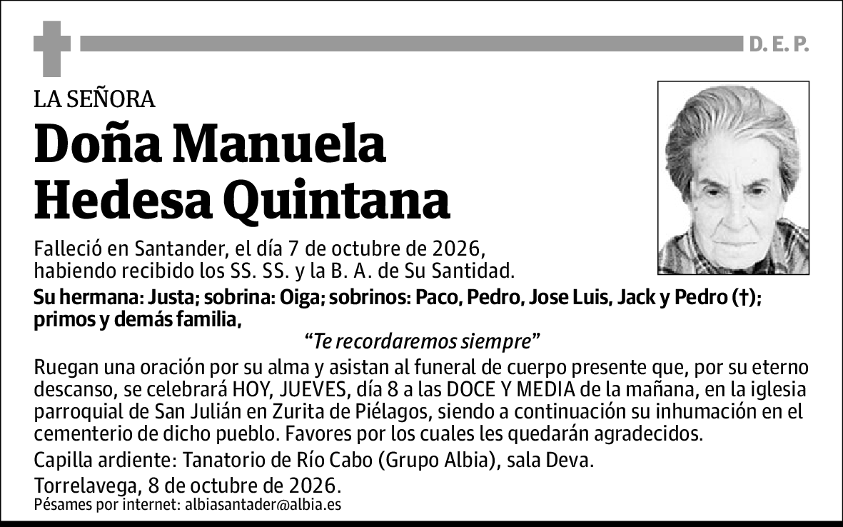 Manuela Hedesa Quintana