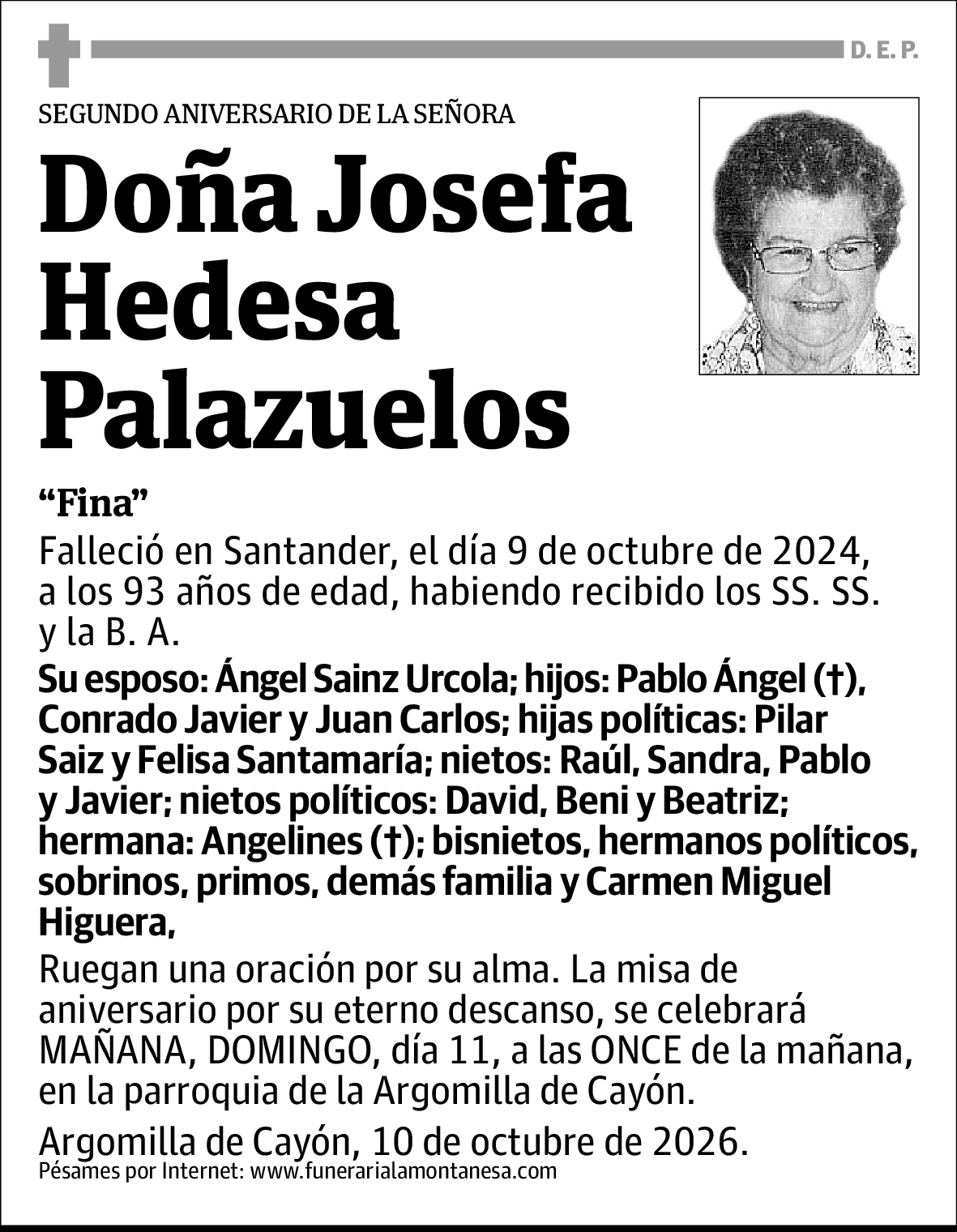 Josefa Hedesa Palazuelos