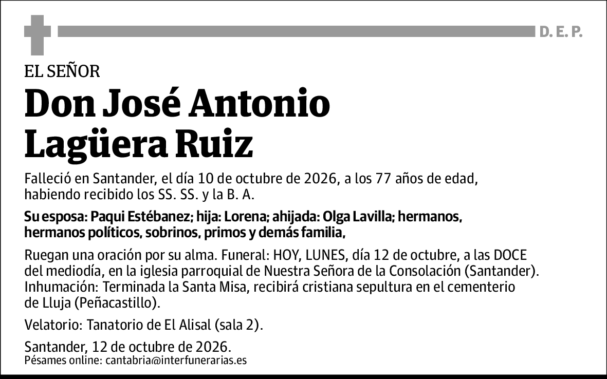 José Antonio Lagüera Ruiz