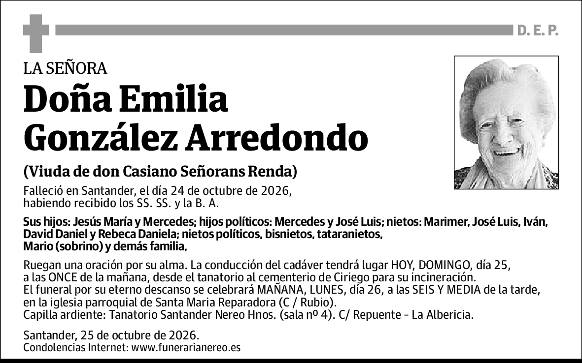 Emilia Rosario González Arredondo