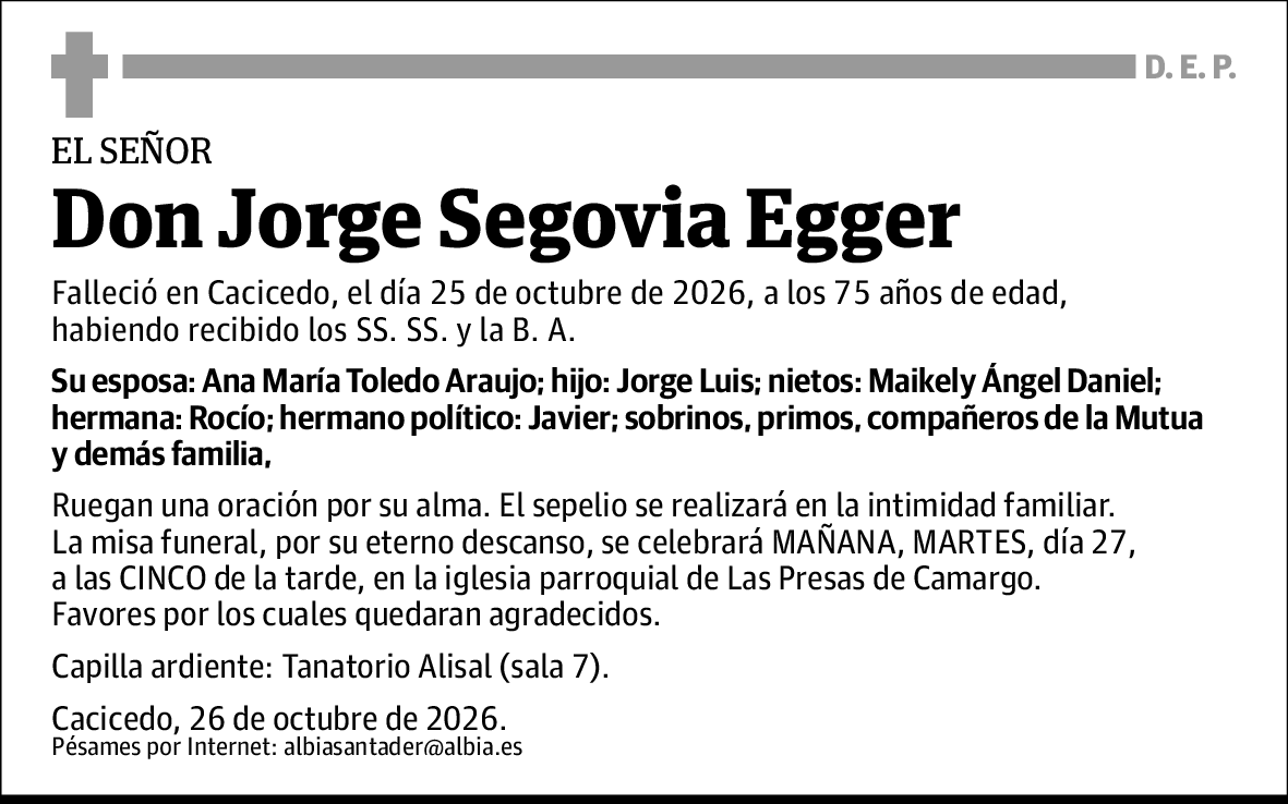 Jorge Segovia Egger